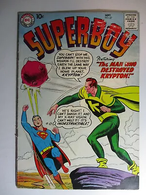 Buy Superboy #67, Klax-Ar The Man Who Destroyed Krypton, VG, 4.0, Cr/OW Pages • 21.84£