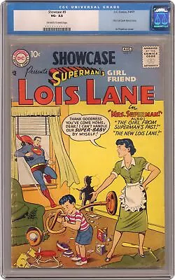 Buy Showcase #9 CGC 3.5 1957 0019298013 1st Solo Lois Lane Story • 611.63£