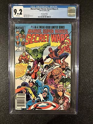 Buy Marvel Super Heroes Secret Wars # 1 Newsstand CGC 9.2 - Brand New Case • 94.80£