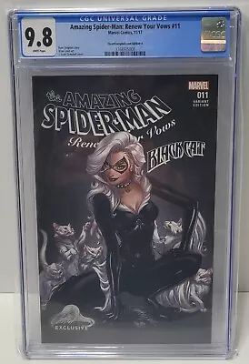 Buy Amazing Spider-Man #11 CGC 9.8 Renew Your Vows 2017 JScottCampbell.com Edition A • 79.16£