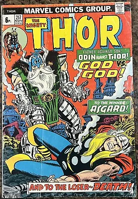Buy Thor #217 - Vs Odin! (Marvel 1977) • 3.49£