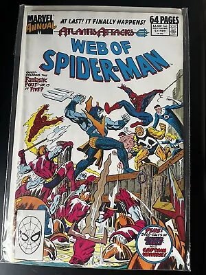 Buy Web Of Spider-Man Annual #5 (Marvel Comics 1989) Fantastic Four • 4.25£