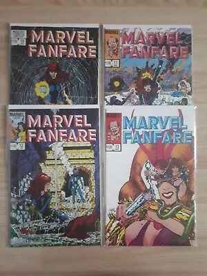 Buy Job Lot - 4 Issues Marvel Fanfare #10-13 (1st Series) Comp. Black Widow Story 🔑 • 32£