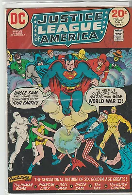 Buy *** Dc Comics Justice League Of America #107 (1973) 1st Freedom Fighters Vg+ *** • 29.95£