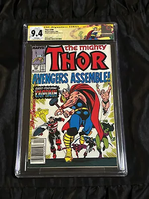 Buy Marvel Comics 1988 Thor #390 CGC 9.4 NM W/ White Pages Brett Breeding SIGNED • 100.39£