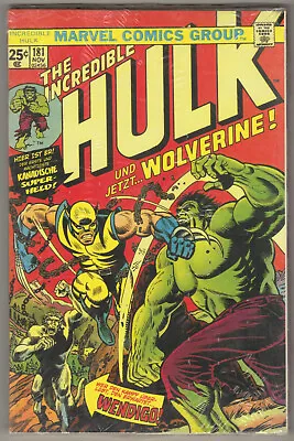 Buy INCREDIBLE HULK #181 *GERMAN EDITION* 1st App. Of Wolverine! MARVEL 1999 180 New • 119.29£