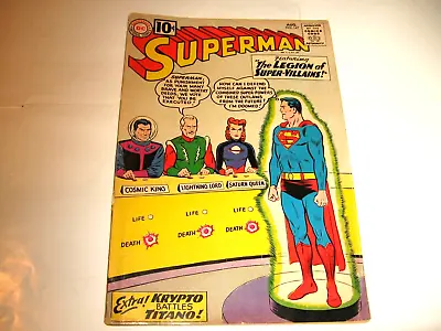 Buy  SUPERMAN  #147 AUG.'61 -1st APP.  LEGION Of SUPER VILLIANS  10 Cent Issue! • 70.73£