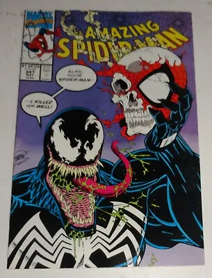 Buy Amazing Spider-man #347 Erik Larsen Venom Nm 9.2/9.4 • 40.30£