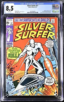 Buy Silver Surfer #17 (Marvel 1970)  CGC 8.5 • 240£