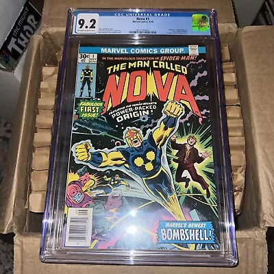 Buy Nova #1 CGC 9.2 (1976) Origin & 1st Appearance | Marvel Comics • 119.89£