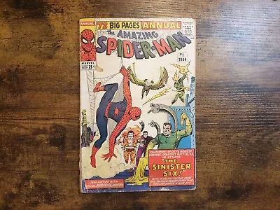 Buy Amazing Spider-Man Annual 1 (1964) 1st App Sinister Six • 400£
