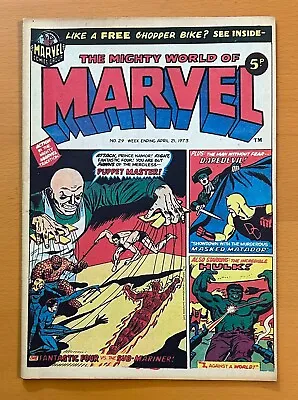 Buy Mighty World Of Marvel #29 RARE MARVEL UK 1973. Stan Lee. VF- Bronze Age Comic • 17.21£