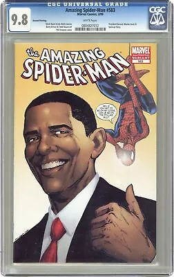 Buy Amazing Spider-Man #583 Obama Variant 2nd Printing CGC 9.8 2009 0804827012 • 79.06£