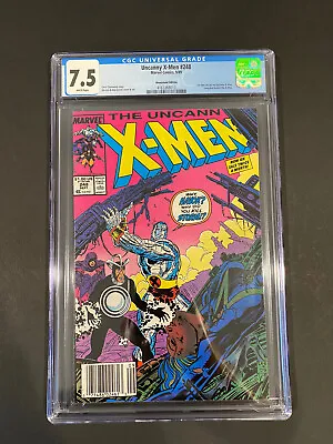 Buy Marvel The Uncanny X-Men #248 GCG 7.5 Newsstand • 78.64£