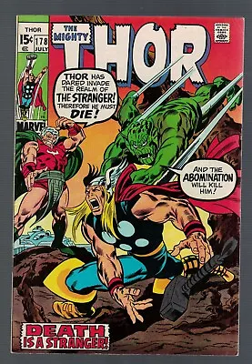 Buy Marvel Comics Thor 178 VFN- 7.5  1970 Avengers • 35.99£