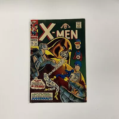 Buy X-Men #33 1967 VG+ Juggernaut Appearance & Dr. Strange Cameo Pence Copy • 75£