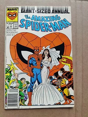 Buy Amazing Spider-Man Annual #21 LOW GRADE Wedding Of Mary Jane  Peter Parker • 7.92£