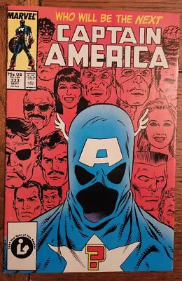 Buy Captain America #333 Marvel Comics 1987 - 1st App Of John Walker - VF • 7.91£