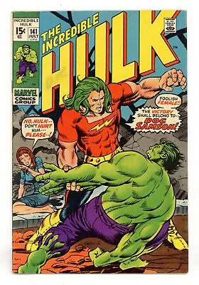 Buy Incredible Hulk #141 VG/FN 5.0 1971 • 73.62£