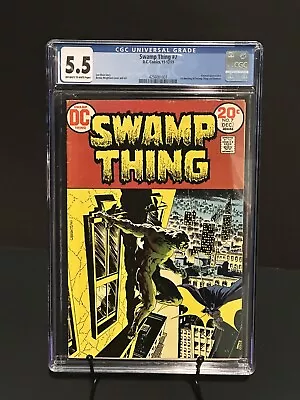 Buy Swamp Thing #7 - CGC 5.5 - 1st Batman Meeting - 1973 • 55.50£