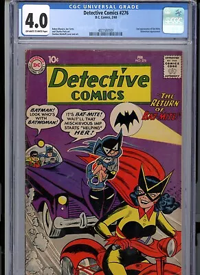 Buy Detective Comics #276 (1960) DC CGC 4.0 OW/White • 156.54£