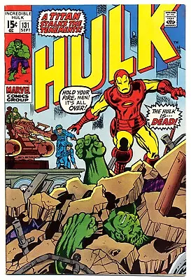 Buy INCREDIBLE HULK #131 VF, 1st Jim Willson, Iron Man App. Marvel Comics 1970 • 47.44£