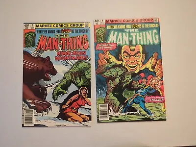 Buy Marvel Comics MAN-THING Vol.2 # 2 & 4 1979/80 Doctor Strange/Himalayan Nightmare • 4.73£