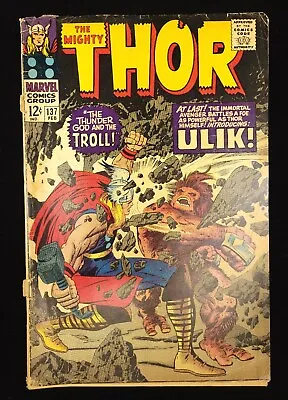 Buy Thor 137 KEY 1st Ulik 2nd Sif Silver Age Marvel 1967 Stan Lee Jack Kirby Cover • 15.99£