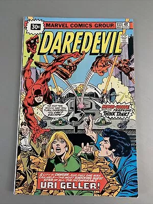 Buy DAREDEVIL #133 •VF-(7.5)•🔥RARE 30¢ Variant🔥cover•Marvel (1976)•Uri Geller App • 31.62£