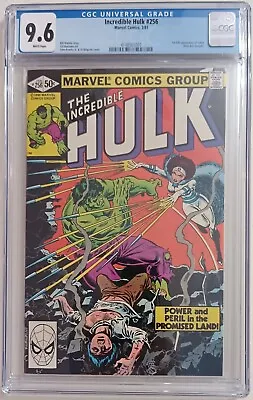 Buy Incredible Hulk #256 | CGC 9.6 | WHITE PAGES | 1st Appearance Of Sabra! | 1981 • 154.36£
