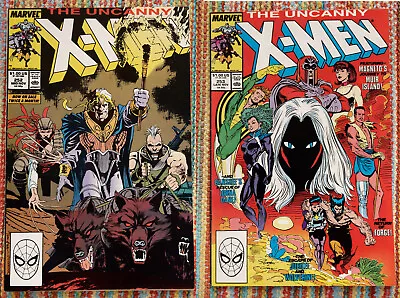 Buy Lot Of 2: Uncanny X-Men #252 & #253 (1989) Marvel Comics • 2.39£