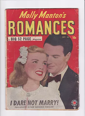 Buy Molly Manton's Romances #1 [1949 Gd+]  I Dare Not Marry!     Photo Cover! • 79.94£
