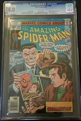 Buy Amazing Spider-Man (1st Series) #169 (1977) CGC 8.0 VF • 47.66£