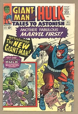 Buy Tales To Astonish 65 FN+ Ditko 1st TABBY New Giant-Man Powers/costume! 1965 T480 • 70.36£
