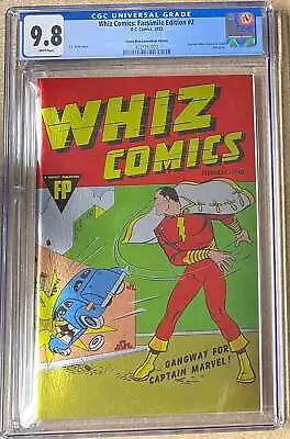 Buy Whiz Comics: Facsimile Edition #2 Convention Foil CGC 9.8 • 79.95£