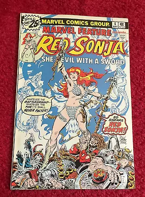 Buy Free P & P; Marvel Feature #4, May 1976: Red Sonja! (KG) • 9.99£