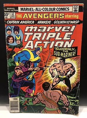 Buy Marvel Triple Action #32 Comic Marvel Comics Avengers • 1.96£