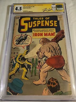 Buy Tales Of Suspense #40 Signed Stan Lee Cgc 4.5 2nd Appearance Of Iron-man  • 1,199.28£