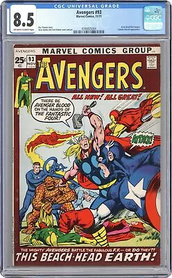 Buy Avengers #93 CGC 8.5 1971 4390835004 • 184.14£