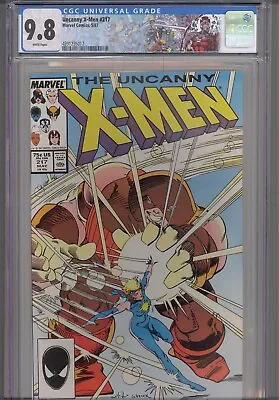 Buy Uncanny X-Men #217 CGC 9.8 1987 Marvel Comics Dazzler Vs Juggernaut Custom Label • 83.55£