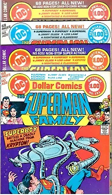 Buy DOLLAR SUPERMAN FAMILY 191 192 193 194   SUPERGIRL!   KRYPTO!    VF/NM (9.0) Avg • 39.38£