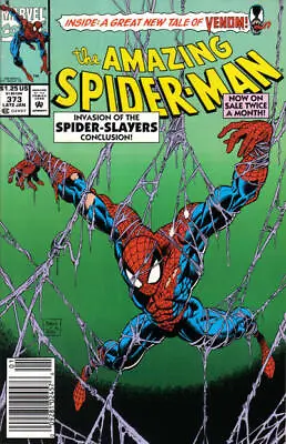 Buy The Amazing Spider-Man #373 Newsstand Cover (1963-1998) Marvel • 8.95£