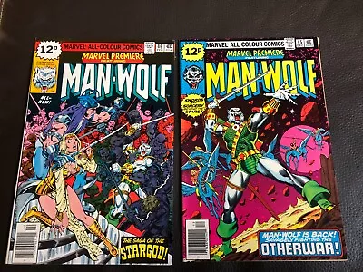 Buy Marvel Comics Marvel Premiere #45 & 46 1979 Ft Man-Wolf • 8£