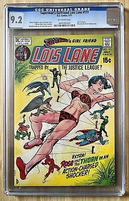 Buy Superman's Girlfriend Lois Lane #111 CGC 9.2 “Bondage” Cover Last 15c Issue DC • 179£