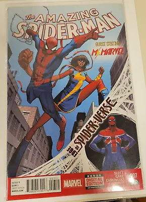 Buy The Amazing Spider-man #7 2014 Edge Of Spider-verse - 1st App Spider-uk • 11.95£