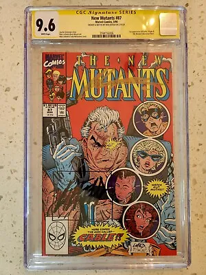 Buy New Mutants 87 CGC 9.6 SS Signed REMARK Sketch Rob Liefeld 1st Cable 98 X-Force • 513.73£