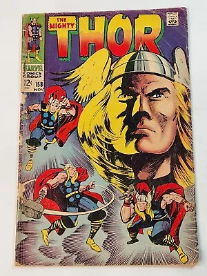 Buy The Mighty Thor 158 Origin Of Dr. Donald Blake/Thor Retold Silver Age 1968 • 11.85£