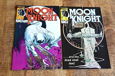 Buy Moon Knight #37 38 Marvel Comic Book 1984 Lot Of 2 Final Issue 8.5 VF+ • 35.62£
