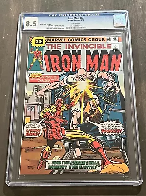 Buy 💥 Iron Man V 1 # 85 1976 CGC 8.5 VF+ White Pages 30¢ PRICE VARIANT SCARCE 💥 • 71.43£