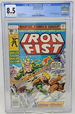 Buy Iron Fist #14 ~ Marvel 1977 ~ Cgc 8.5 ~ 1st Sabretooth • 601.85£